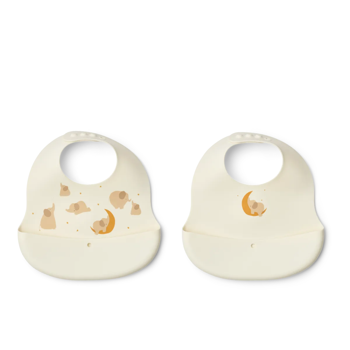Liewood silikoonist põll EMBER (2 tk)<span> - </span>Elephant/Creme de la Creme