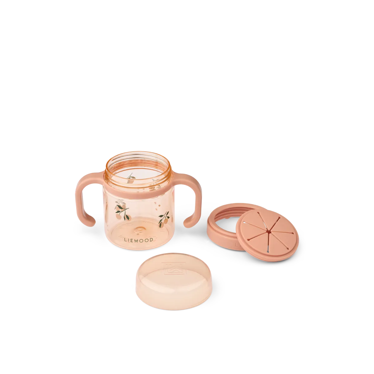 Liewood Tritan™ snäkitops ENYO 280 ml<span> - </span>Peach/Sea Shell1