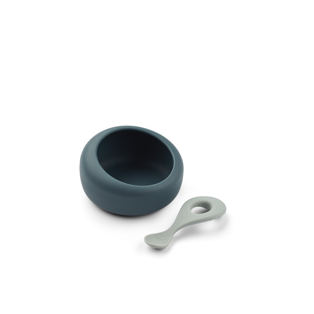 Liewood kausi & lusika komplekt SPARIA<span> - </span>Dove Blue