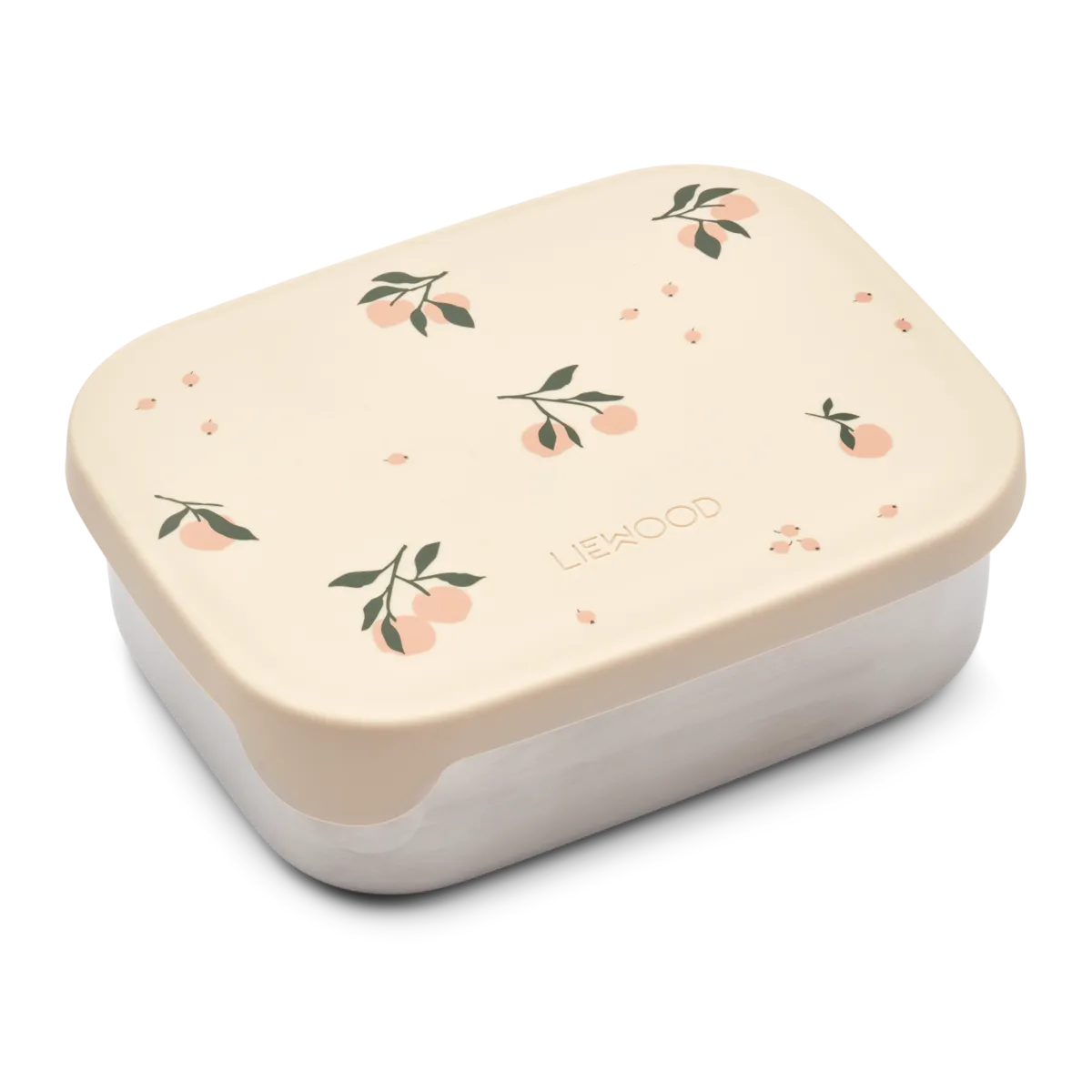 Liewood roostevabast terasest sektsioonidega toidukarp ARTHUR<span> - </span>Peach/Sea Shell1