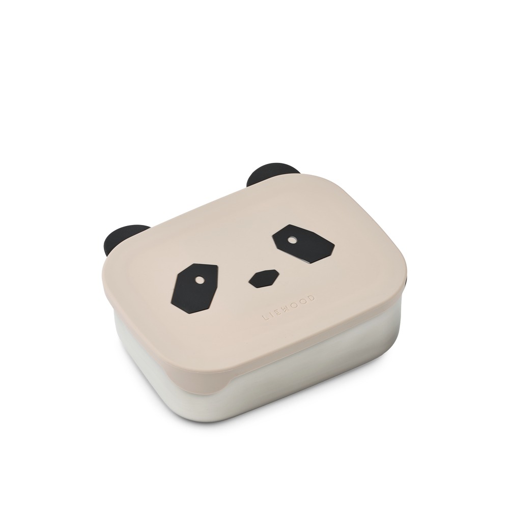 Liewood roostevabast terasest sektsioonidega toidukarp ARTHUR<span> - </span>Panda Sandy1