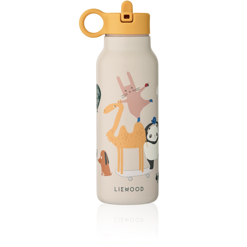 Liewood roostevabast terasest joogipudel/termospudel FALK 350 ml<span> - </span>Around the World