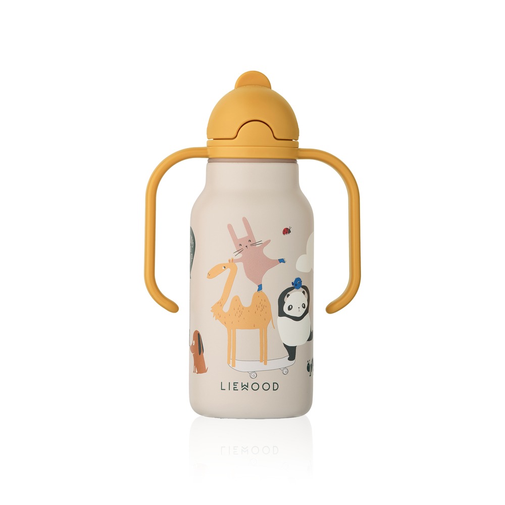 Liewood sangadega väikelaste joogipudel/termospudel KIMMIE 250 ml<span> - </span>Around the World