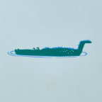 Croco/Dove Blue