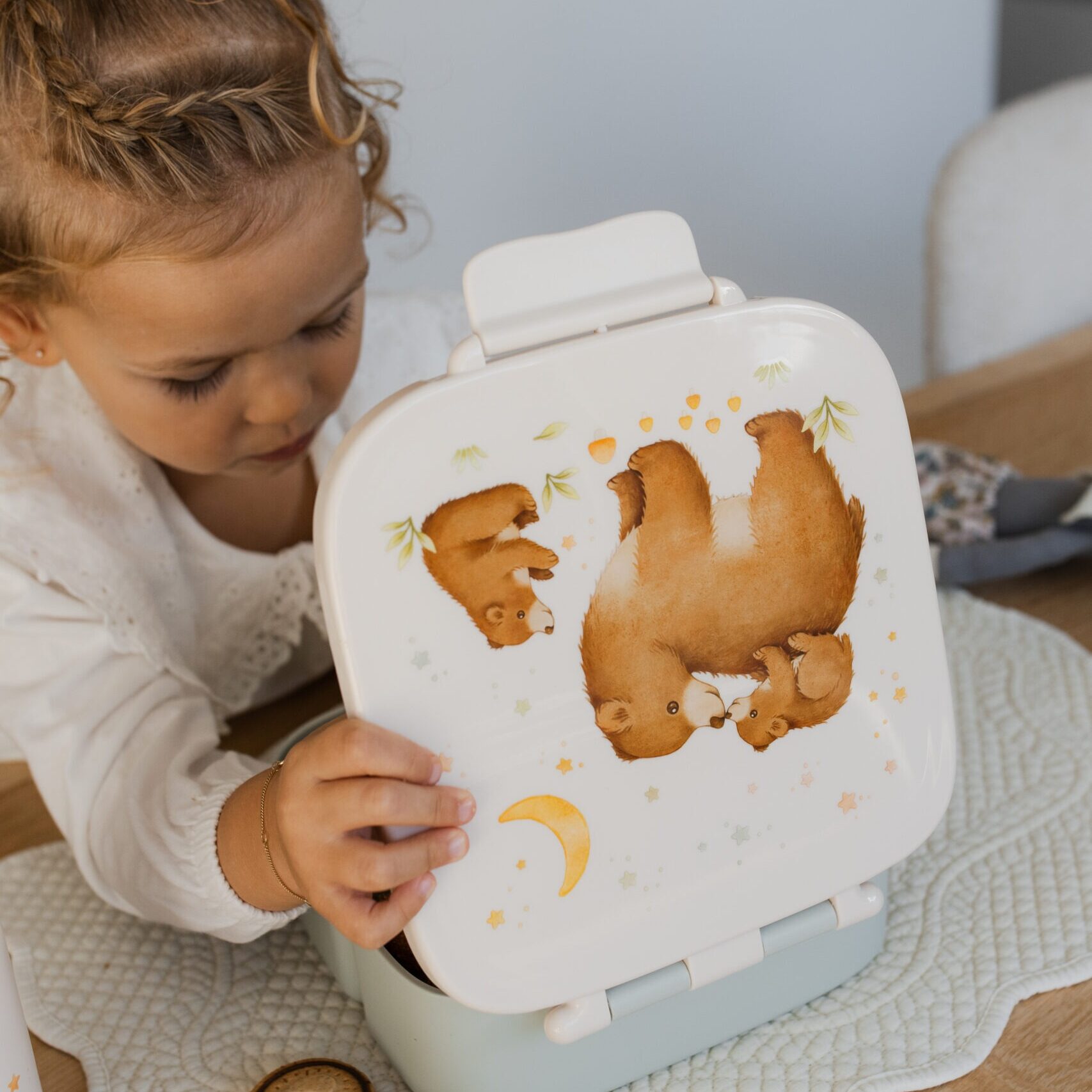 Petit Monkey sektsoonidega bento lunchbox/toidukarp