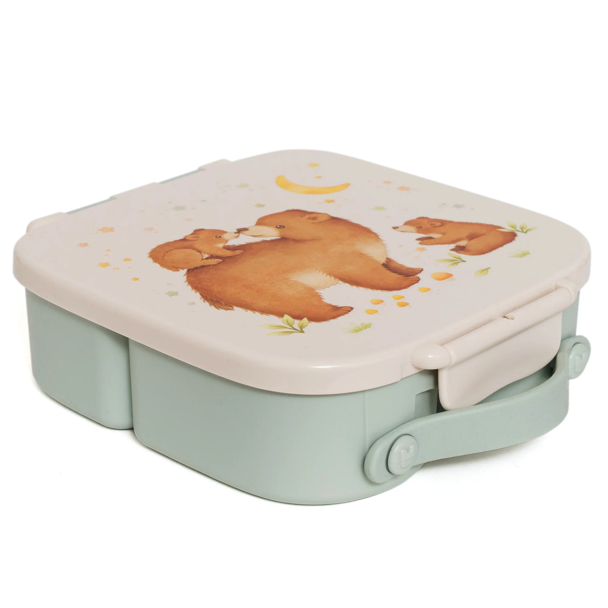Petit Monkey sektsoonidega bento lunchbox/toidukarp<span> - </span>Bear and Stars