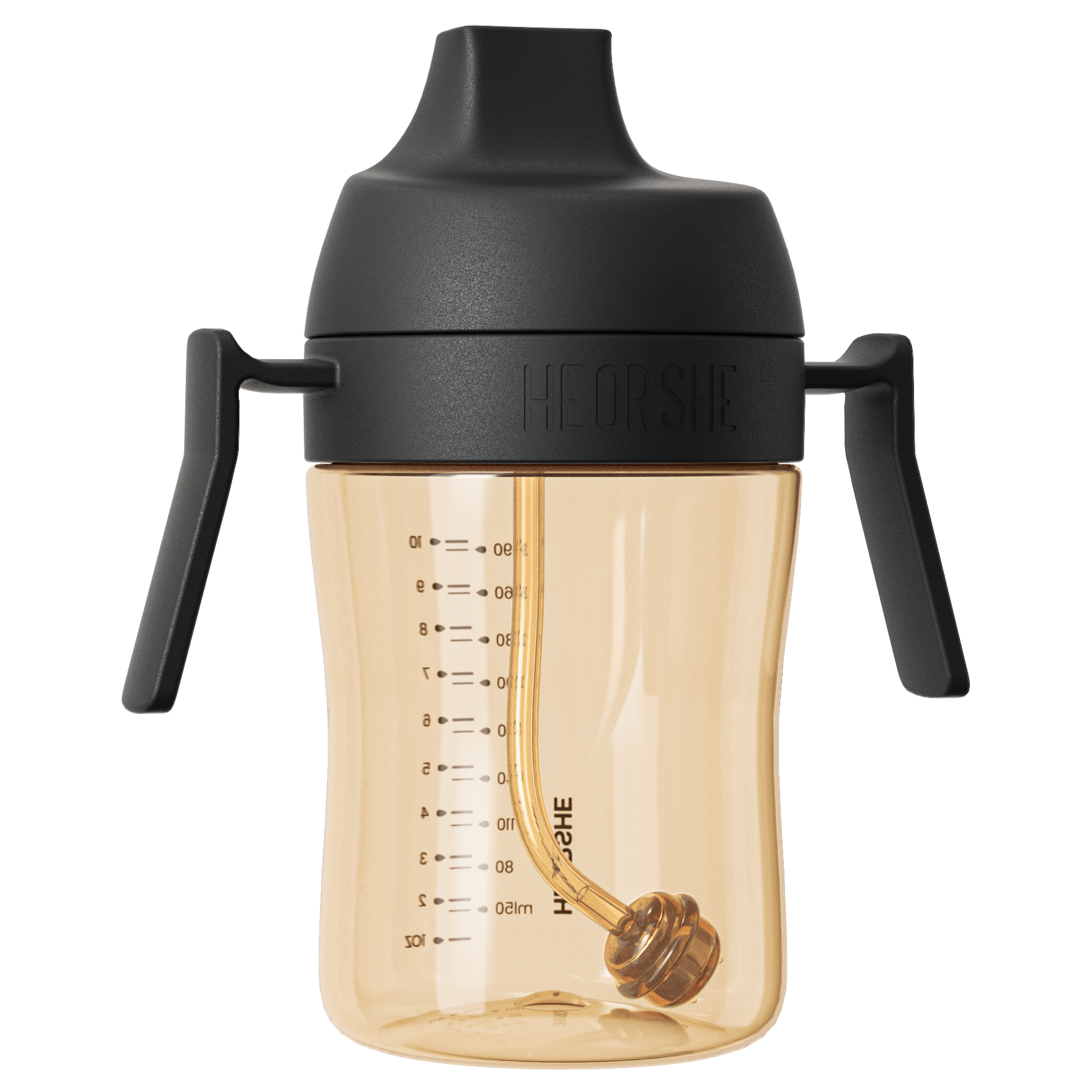 HEORSHE Dental Care 360° joogipudel raskusega kõrrega 300 ml. 9+ kuud<span> - </span>must