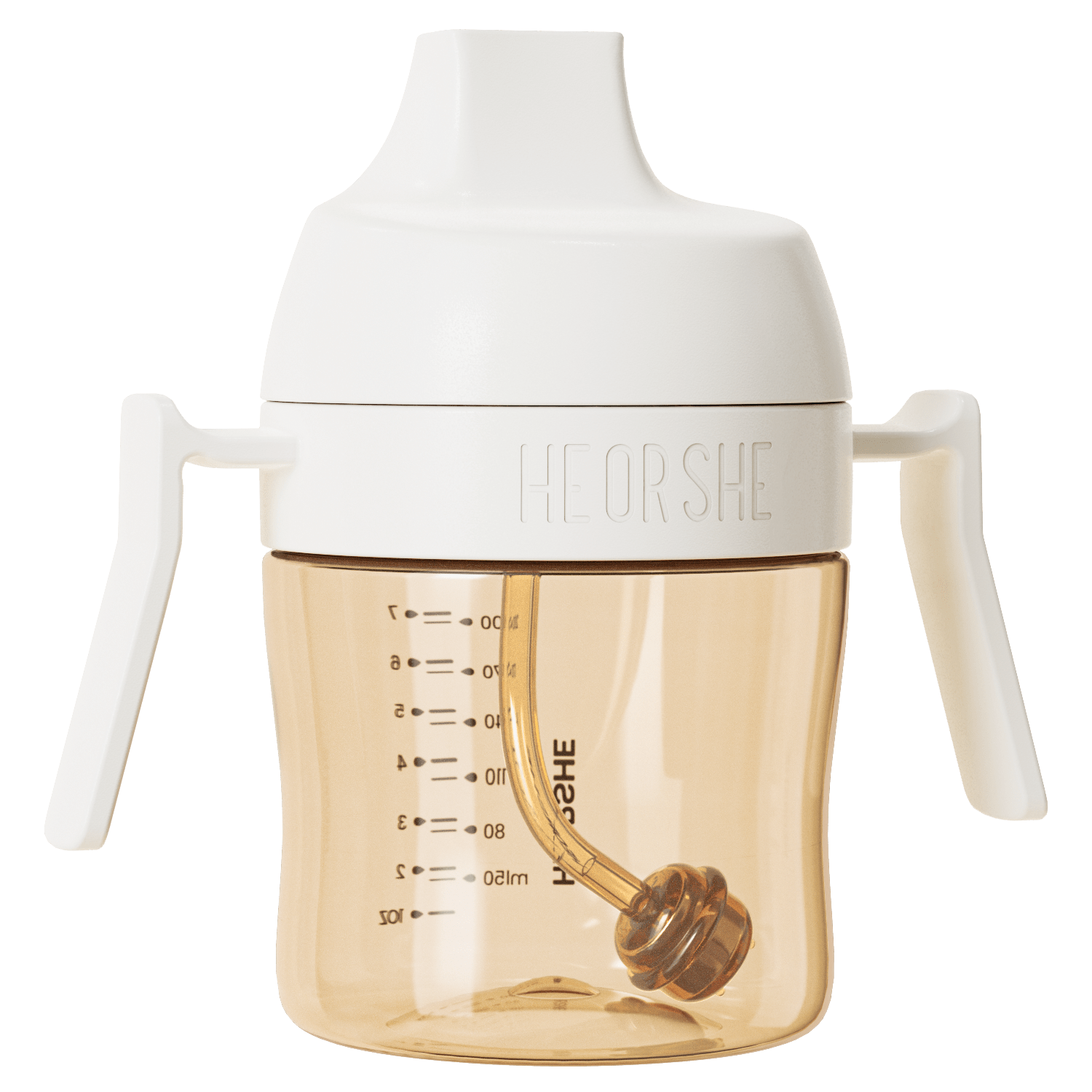 HEORSHE Dental Care 360° joogipudel raskusega kõrrega 210 ml. 6+ kuud<span> - </span>valge