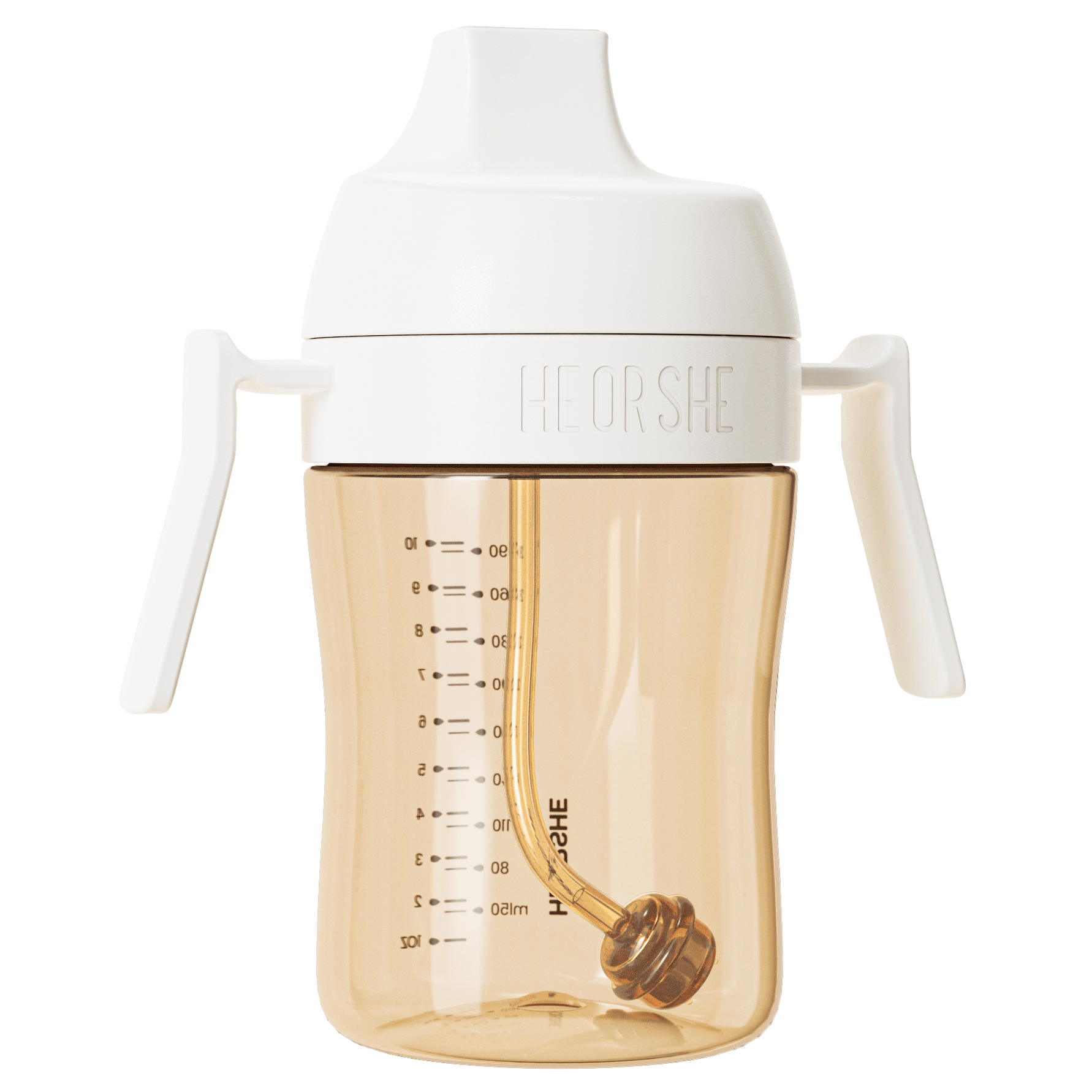 HEORSHE Dental Care 360° joogipudel raskusega kõrrega 300 ml. 9+ kuud<span> - </span>valge