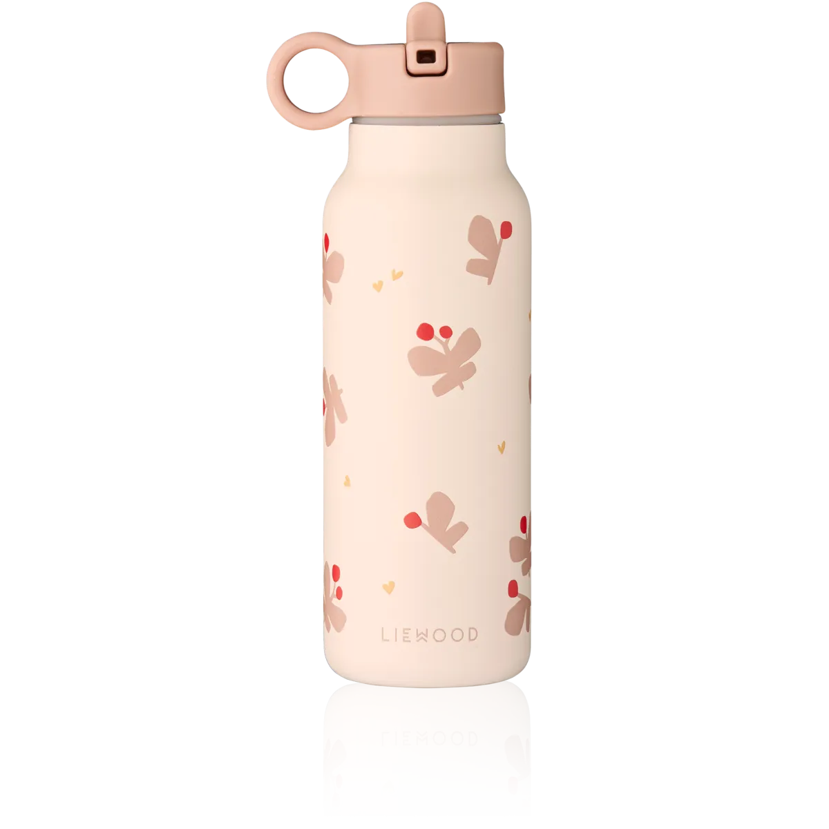 Liewood roostevabast terasest joogipudel/termospudel FALK 350 ml<span> - </span>Butterfly/Apple Blossom