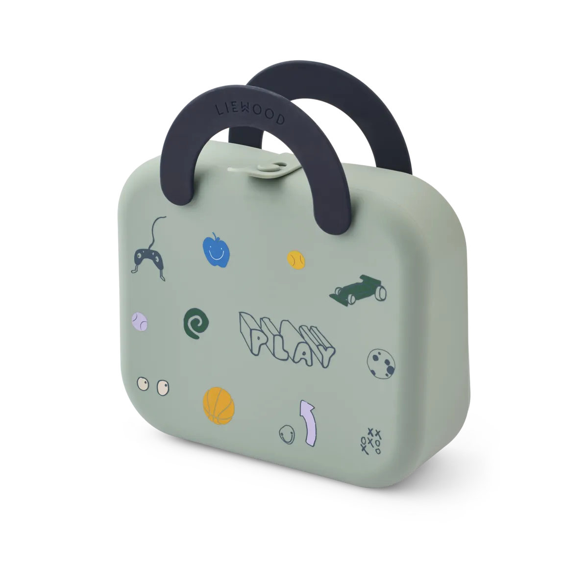 Liewood kokkuvolditav sektsioonidega toidukarp ELARA<span> - </span>Play/Dusty Peppermint